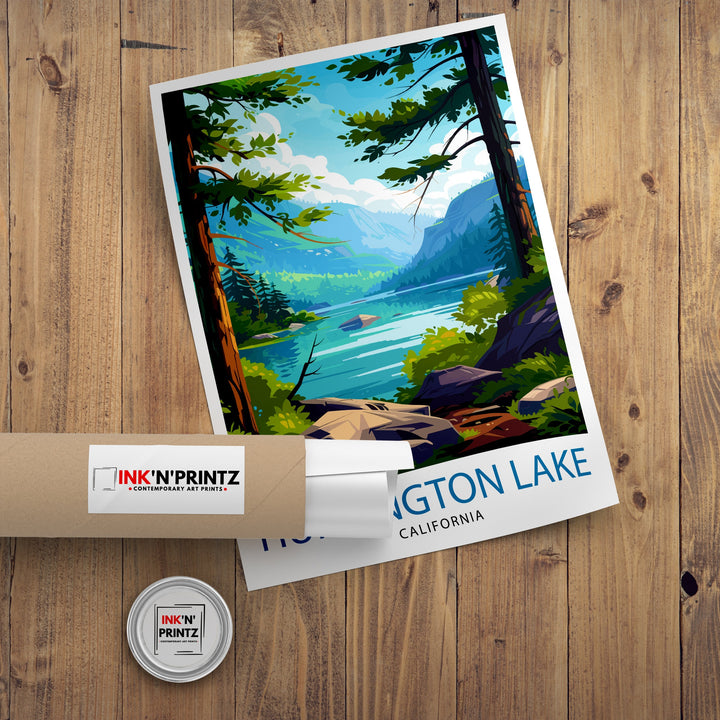 Huntington Lake California Travel Poster