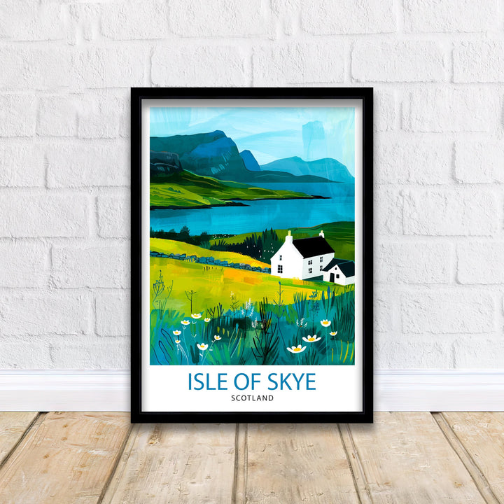 Isle of Skye Scotland Travel Poster