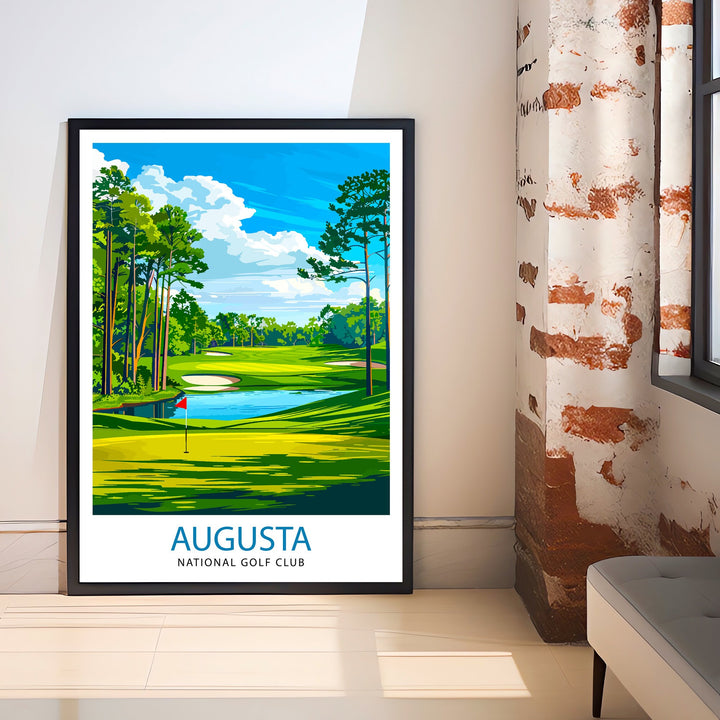Augusta National Golf Club Georgia Travel Poster