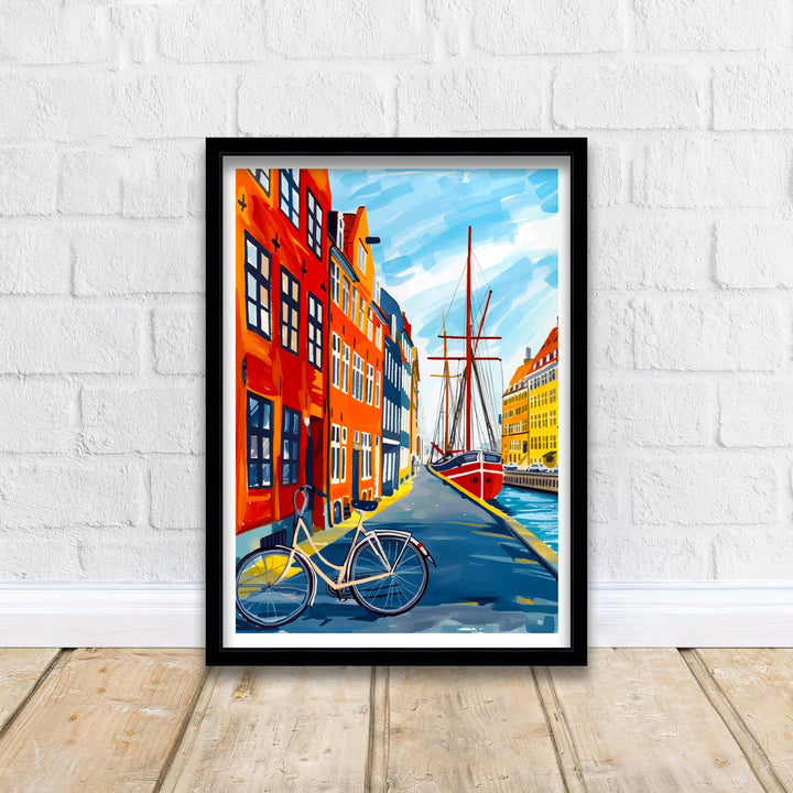 Copenhagen Denmark Travel Poster