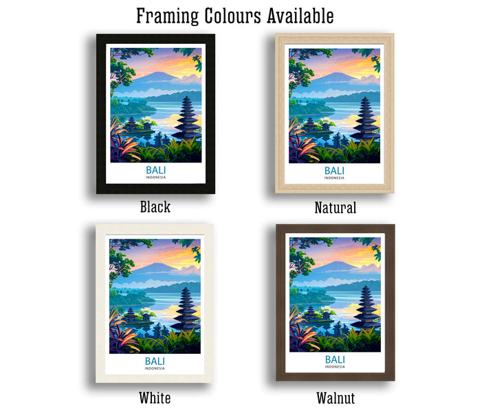 Bali Indonesia Travel Poster