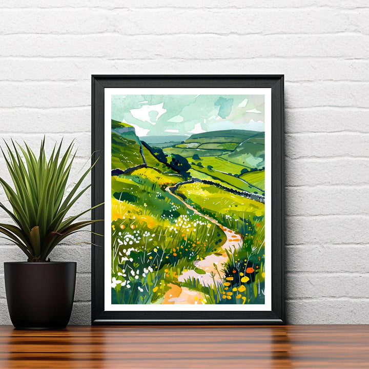 Pennine Way Trail Travel Poster