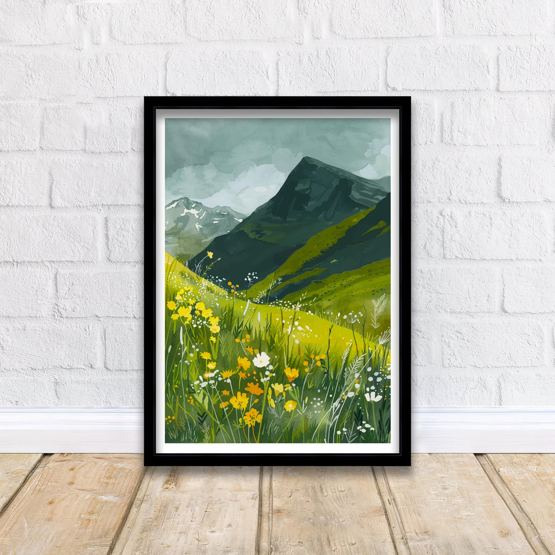 Aonach Mor Scottish Highlands Travel Poster