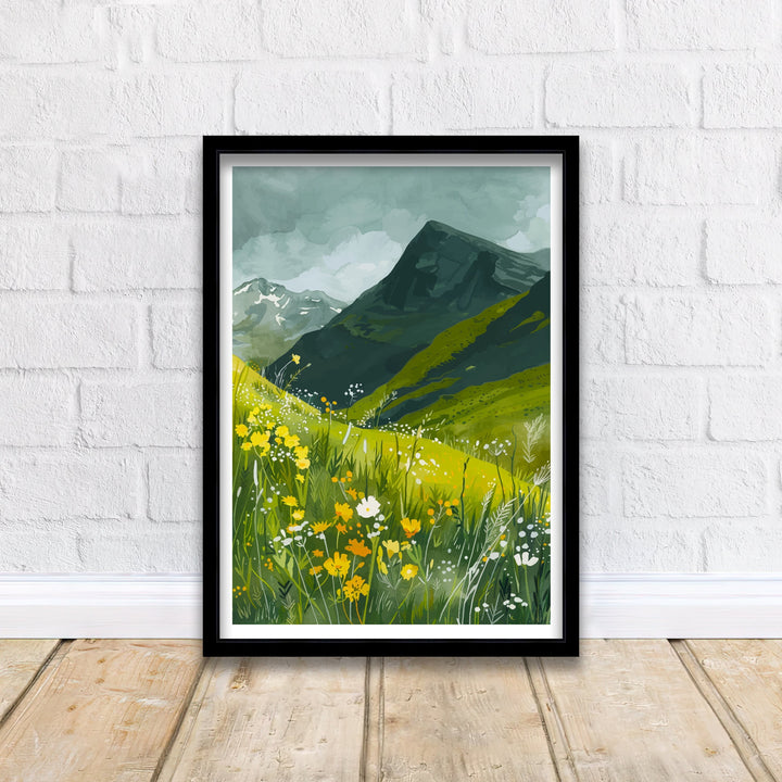 Aonach Mor Scottish Highlands Travel Poster