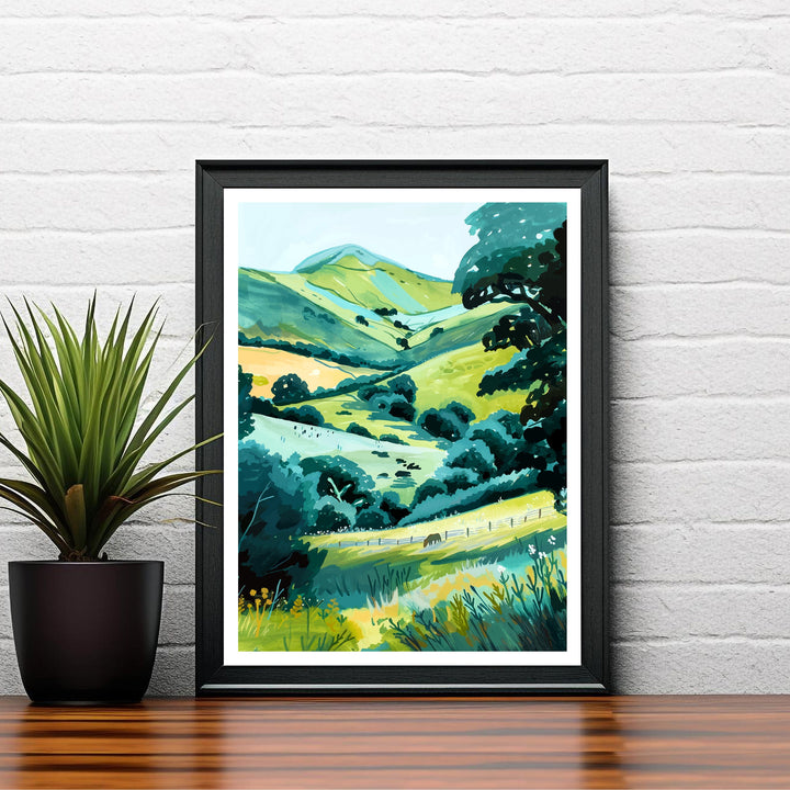Black Mountains Wales Travel Poster