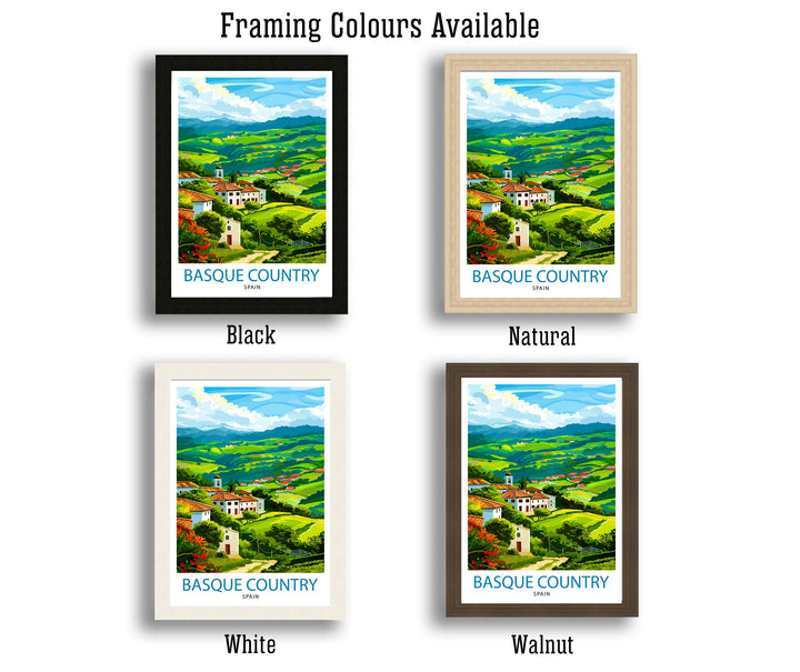Basque Country Travel Poster