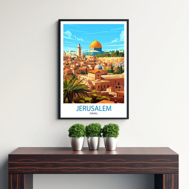 Jerusalem Israel Travel Poster