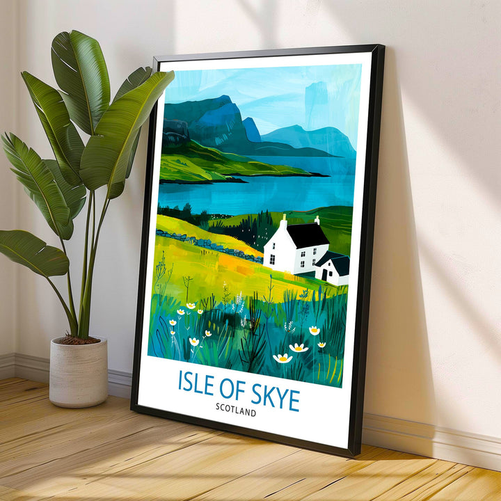 Isle of Skye Scotland Travel Poster
