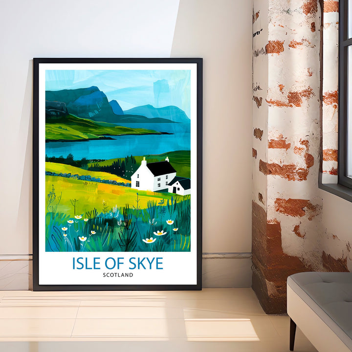 Isle of Skye Scotland Travel Poster