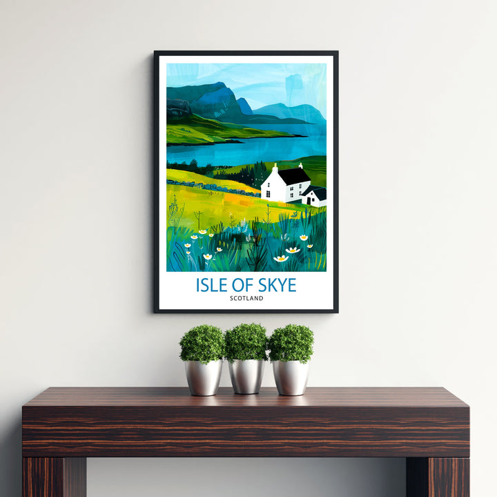 Isle of Skye Scotland Travel Poster