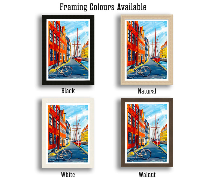 Copenhagen Denmark Travel Poster