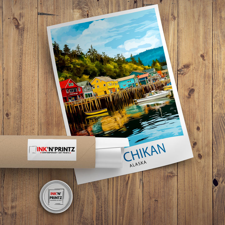 Ketchikan Alaska Travel Poster