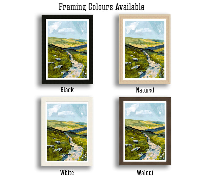 Preseli Hills Wales Travel Poster