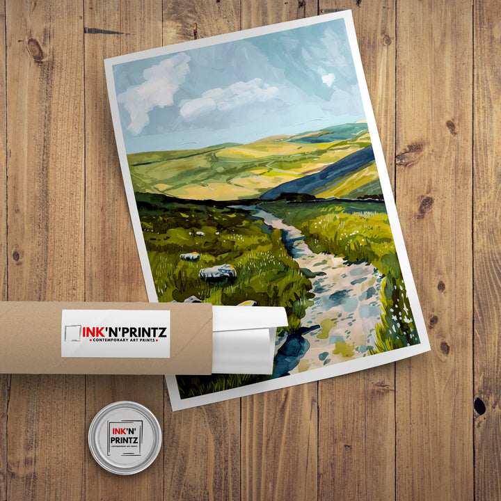 Preseli Hills Wales Travel Poster