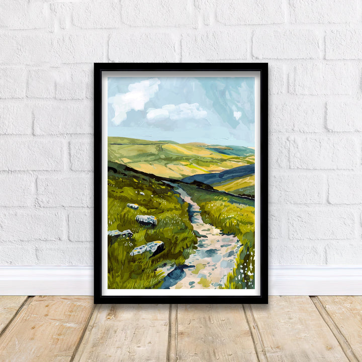 Preseli Hills Wales Travel Poster