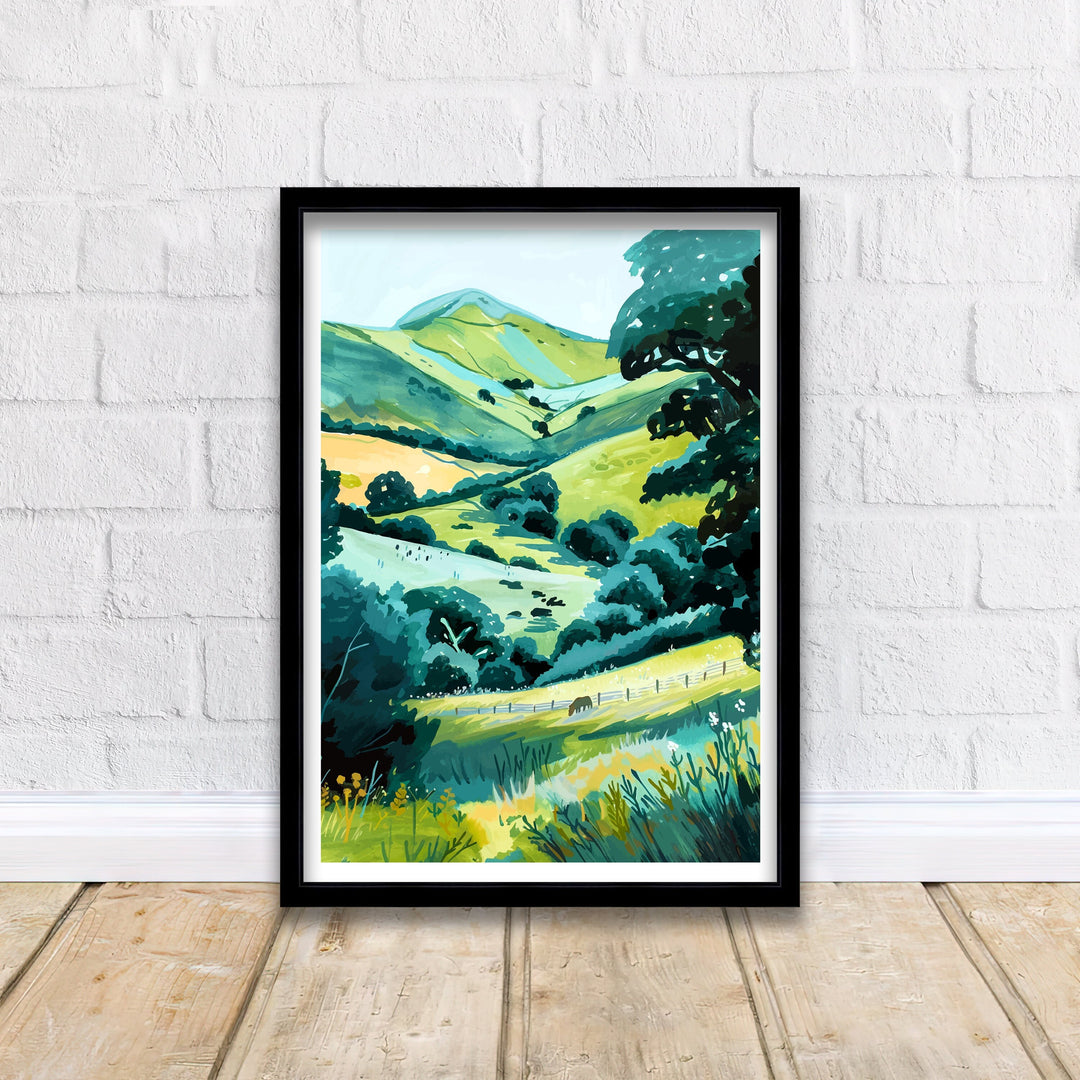 Black Mountains Wales Travel Poster