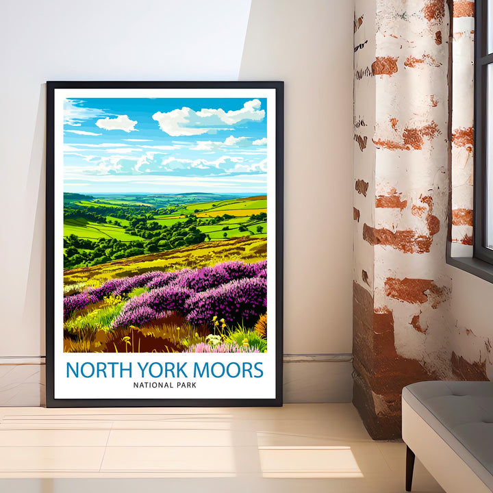 North York Moors England Travel Poster