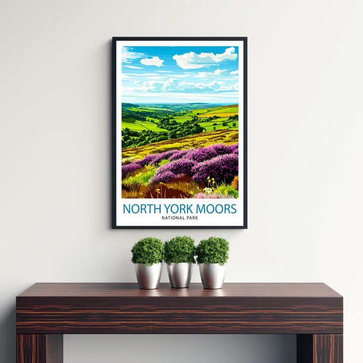 North York Moors England Travel Poster
