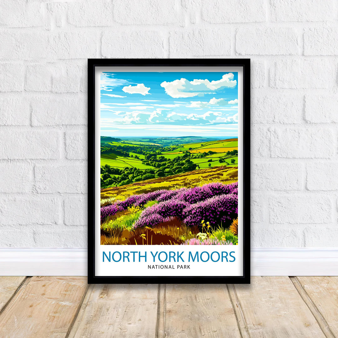 North York Moors England Travel Poster