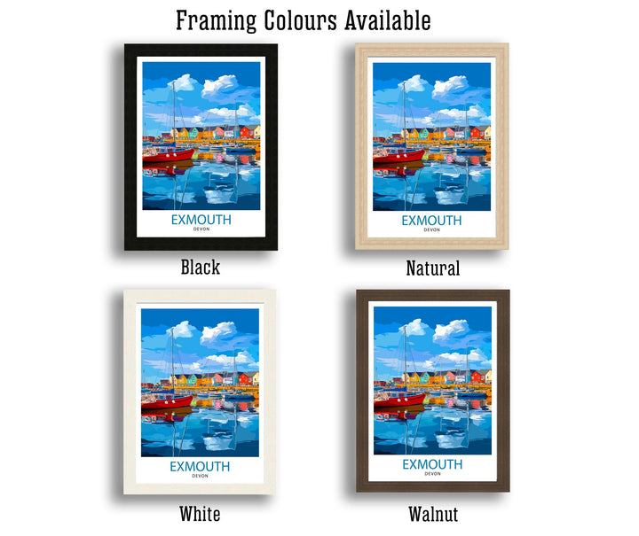 Exmouth Devon Travel Poster