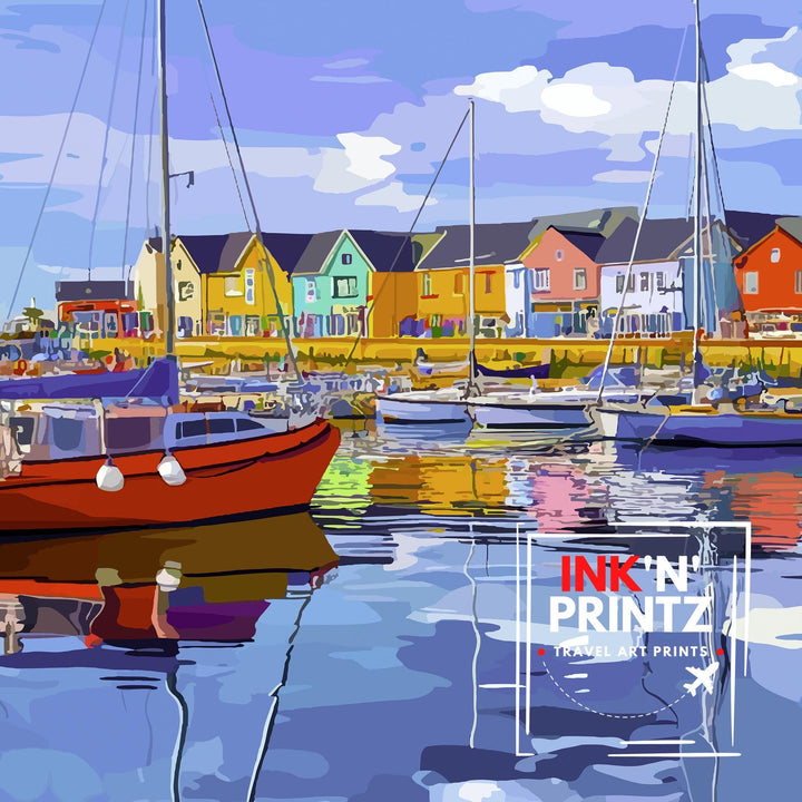 Exmouth Devon Travel Poster