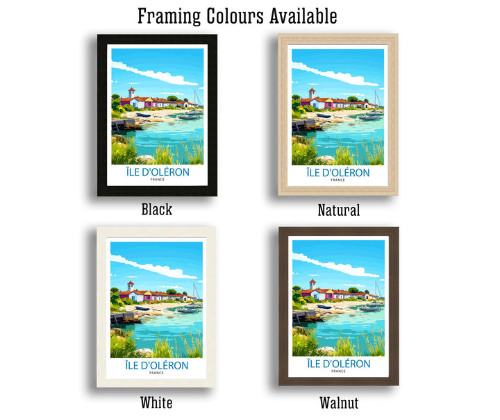 Isle of Oléron France Travel Print Wall Decor Wall Art Oléron Coastal Landscape Wall Hanging Home Décor French Island Gift Art Lovers Beach