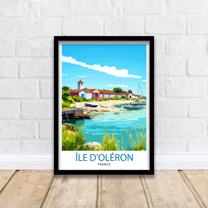Isle of Oléron France Travel Print Wall Decor Wall Art Oléron Coastal Landscape Wall Hanging Home Décor French Island Gift Art Lovers Beach