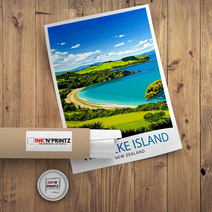 Waiheke Island New Zealand Travel Print Wall Decor Wall Art Waiheke Vineyard Landscape Wall Hanging Home Décor Island Escape Gift Art Lovers