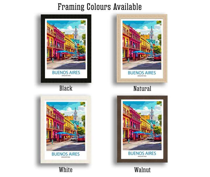 Buenos Aires Argentina Travel Print Wall Decor Wall Art Buenos Aires Cityscape Wall Hanging Home Décor South American Gift Art Lovers Urban