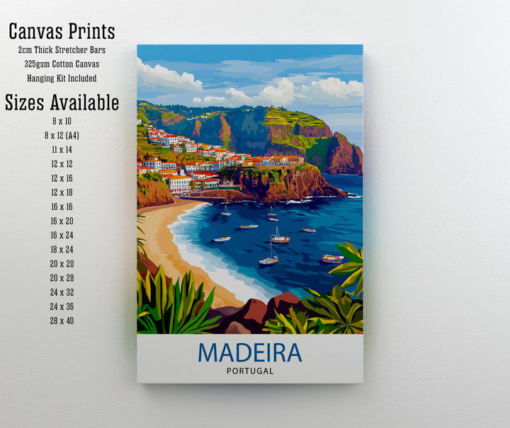 Madeira Portugal Travel Print Wall Decor Wall Art Madeira Landscape Wall Hanging Home Décor Portuguese Island Gift Art Lovers Scenic Print