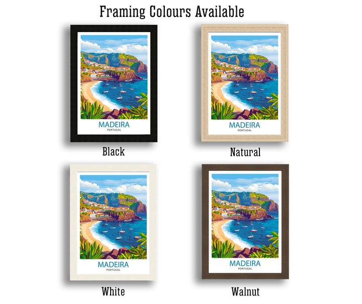 Madeira Portugal Travel Print Wall Decor Wall Art Madeira Landscape Wall Hanging Home Décor Portuguese Island Gift Art Lovers Scenic Print