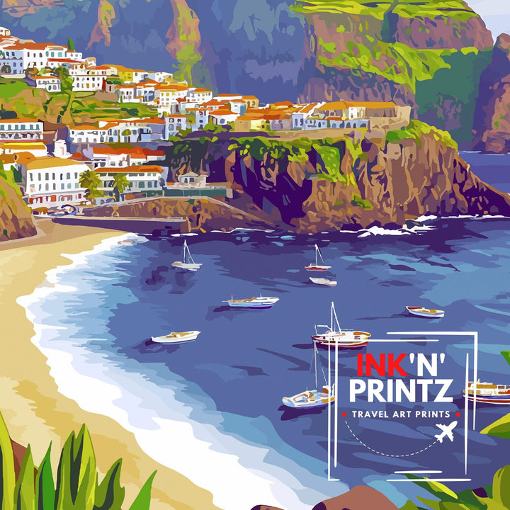 Madeira Portugal Travel Print Wall Decor Wall Art Madeira Landscape Wall Hanging Home Décor Portuguese Island Gift Art Lovers Scenic Print