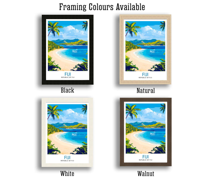 Fiji Travel Print Wall Decor Wall Art Fiji Island Landscape Wall Hanging Home Décor Tropical Paradise Gift Art Lovers Scenic Print
