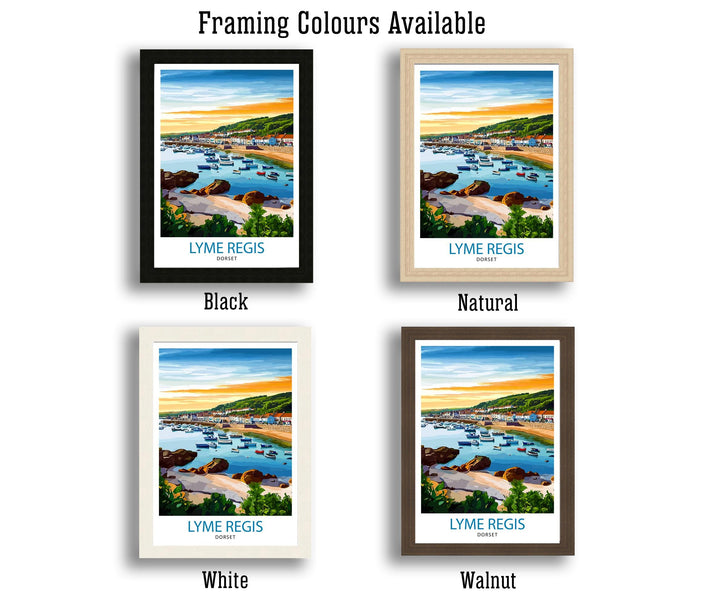 Lyme Regis Dorset Travel Poster
