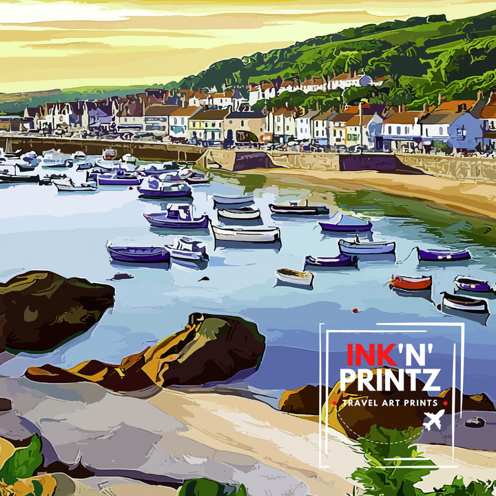 Lyme Regis Dorset Travel Poster