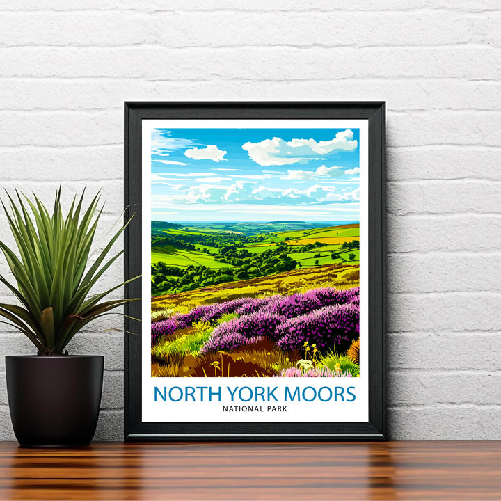 North York Moors England Travel Poster