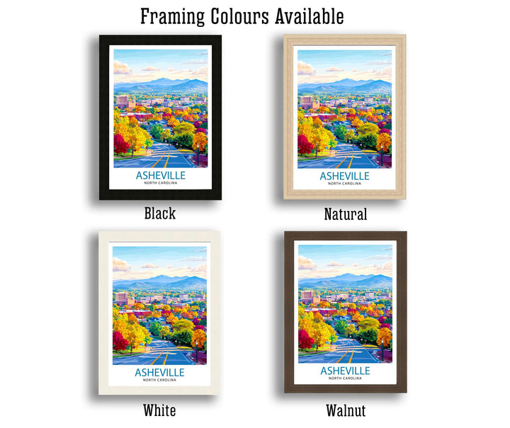Asheville North Carolina Travel Poster