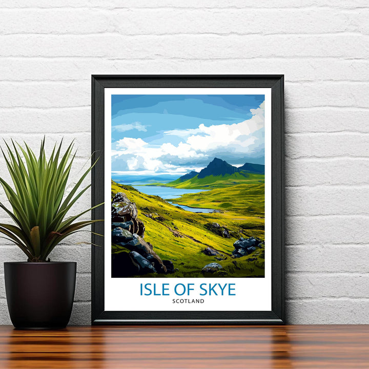 Isle of Skye Scotland Travel Poster