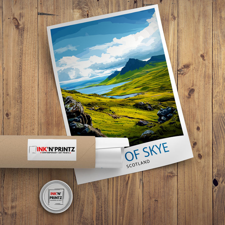 Isle of Skye Scotland Travel Poster