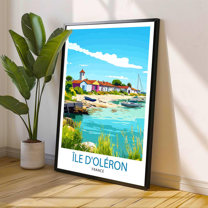 Isle of Oléron France Travel Print Wall Decor Wall Art Oléron Coastal Landscape Wall Hanging Home Décor French Island Gift Art Lovers Beach