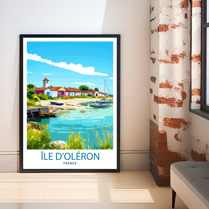 Isle of Oléron France Travel Print Wall Decor Wall Art Oléron Coastal Landscape Wall Hanging Home Décor French Island Gift Art Lovers Beach