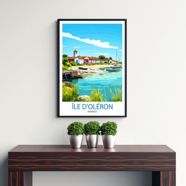 Isle of Oléron France Travel Print Wall Decor Wall Art Oléron Coastal Landscape Wall Hanging Home Décor French Island Gift Art Lovers Beach