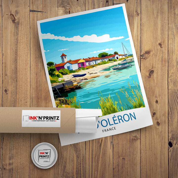 Isle of Oléron France Travel Print Wall Decor Wall Art Oléron Coastal Landscape Wall Hanging Home Décor French Island Gift Art Lovers Beach