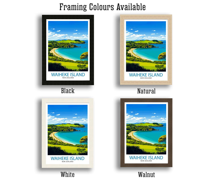 Waiheke Island New Zealand Travel Print Wall Decor Wall Art Waiheke Vineyard Landscape Wall Hanging Home Décor Island Escape Gift Art Lovers