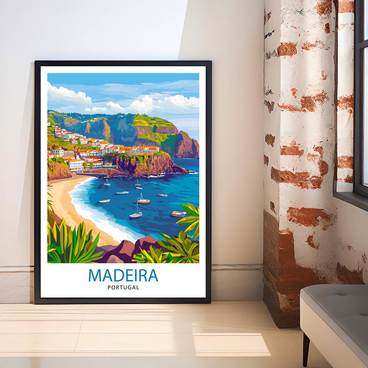 Madeira Portugal Travel Print Wall Decor Wall Art Madeira Landscape Wall Hanging Home Décor Portuguese Island Gift Art Lovers Scenic Print