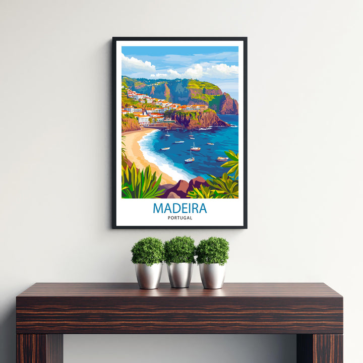Madeira Portugal Travel Print Wall Decor Wall Art Madeira Landscape Wall Hanging Home Décor Portuguese Island Gift Art Lovers Scenic Print