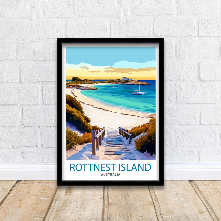 Rottnest Island Australia Travel Print Wall Decor Wall Art Rottnest Island Landscape Wall Hanging Home Décor Australian Island Gift Art