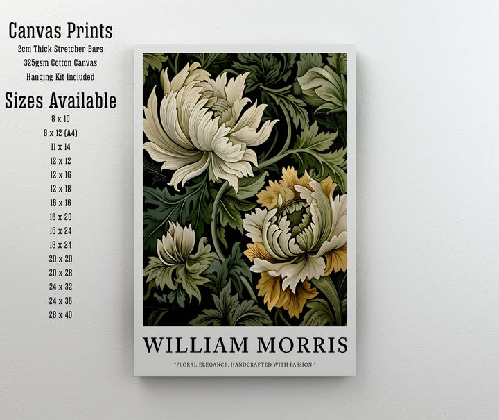 William Morris Poster Classic Floral Wall Art Botanical Print for Living Room Bedroom or Gallery Wall Vintage Boho Home Décor Art