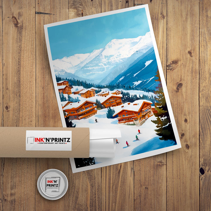 Sauze d'Oulx Italy Travel Poster