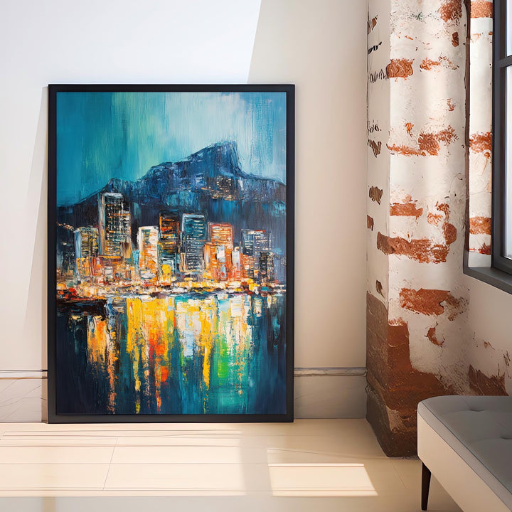 Abstract Cape Town Travel Poster